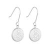 Round Tiki Pendant Earrings