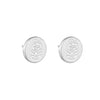 Round Tiki Stud Earrings