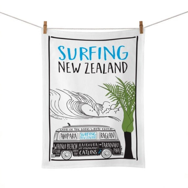 Moana Road Tea Towel Jade Kiwi