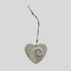 Single Koru Ceramic Heart