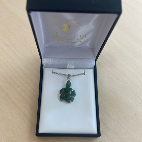 Greenstone Turtle Necklace Jade Kiwi