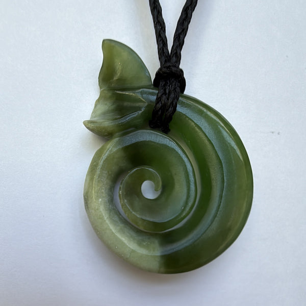 Te Wahi Pounamu Koru with Tail