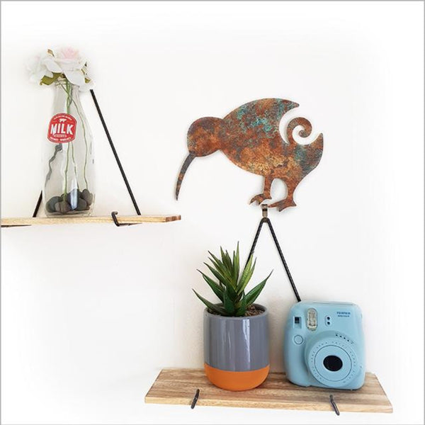 Copper patina Kiwi wall art Jade Kiwi Gifts