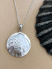 Sterling Silver Fern Kiwi Pendant