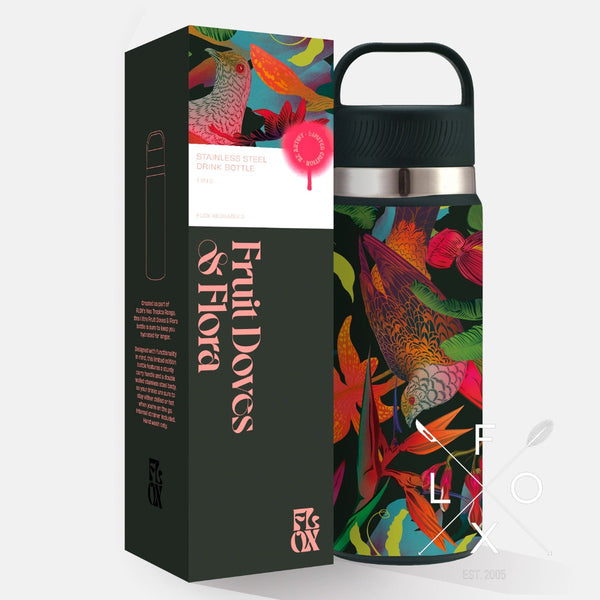 FLOX Fruit Dove and Flora Water Bottle