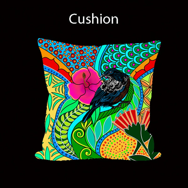 Huia/Tui Cushion Cover