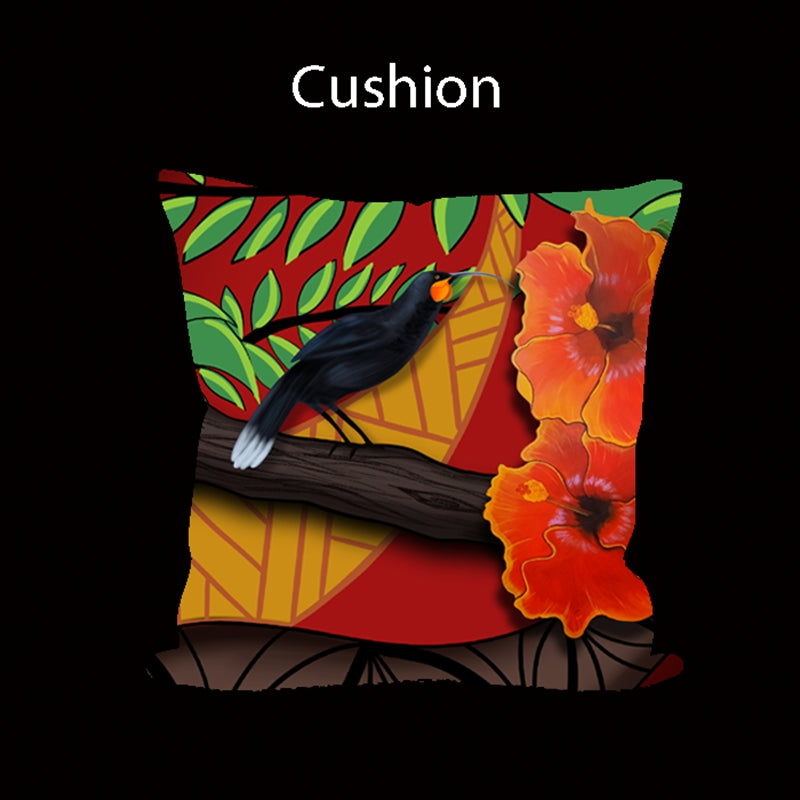 Huia/Tui Cushion Cover