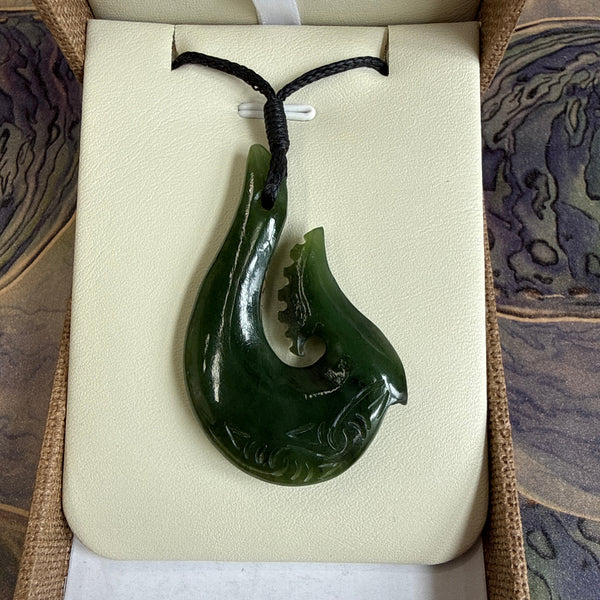Te Wahi Pounamu Hei Matau (Hook) 51mm