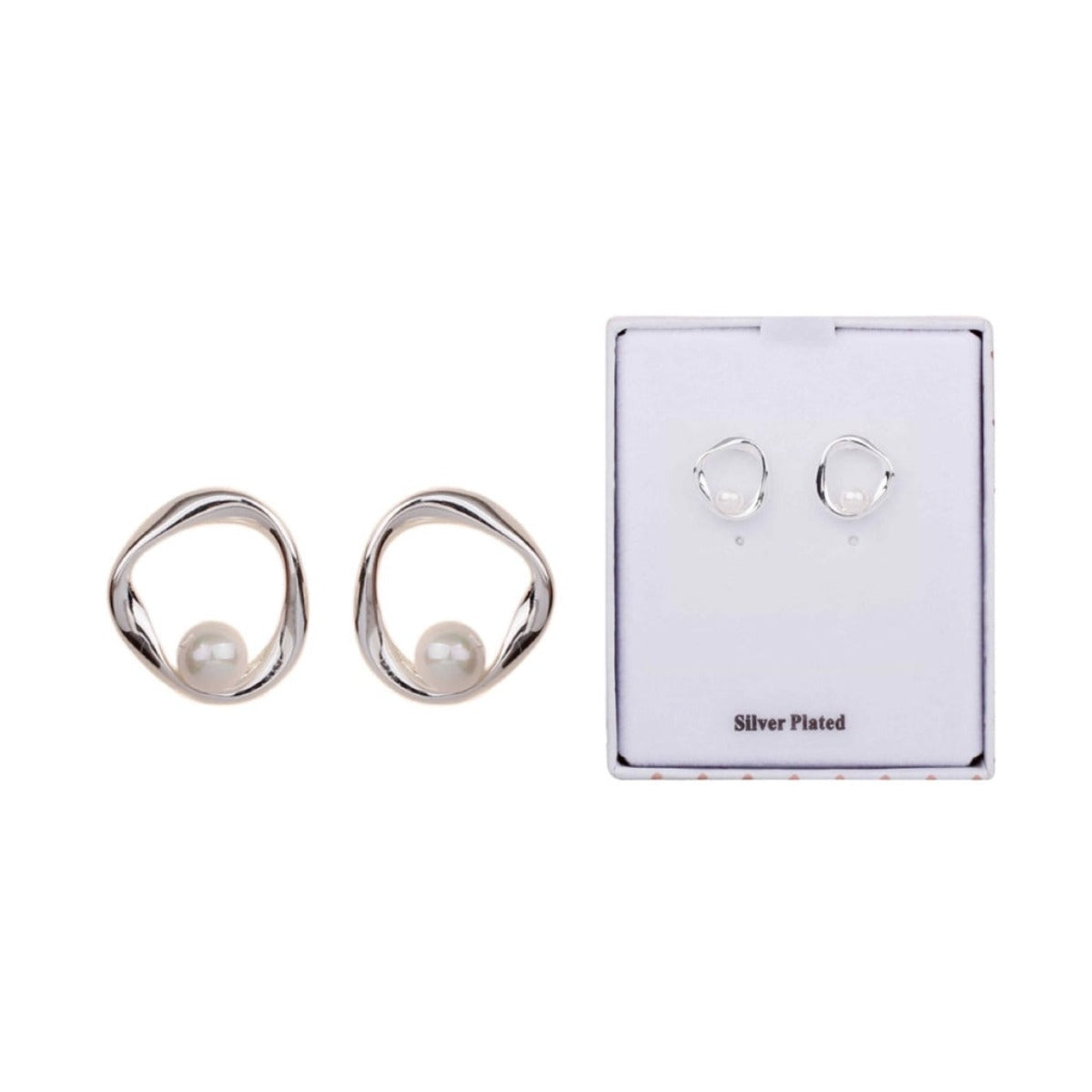 Freshwater Pearl Loop Earrings