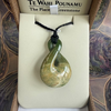 Te Wahi Pounamu Flower Jade Pikorua (Twist) 40mm