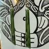 Long Toki Pounamu Earrings with Koru