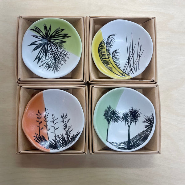 Ceramic Flora Dip Bowls - Assorted