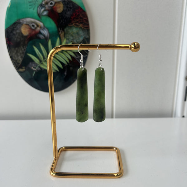 53mm Pounamu Roimata Earrings