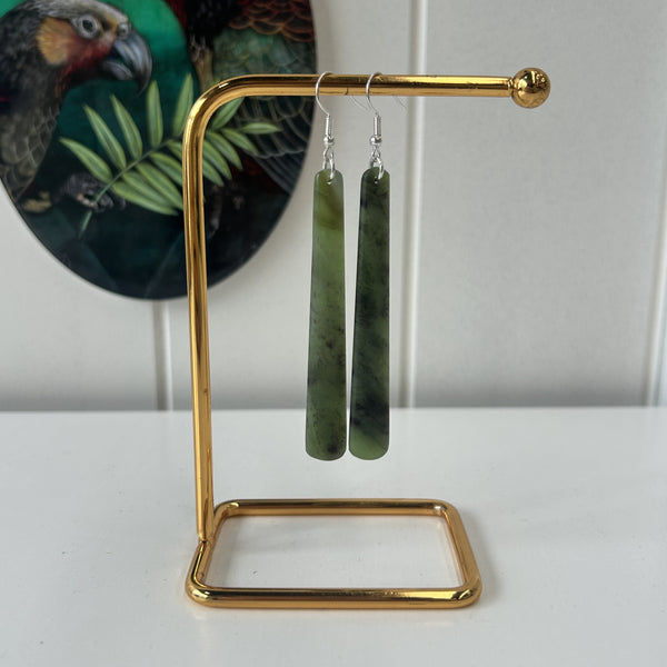 70mm Pounamu Roimata Earrings