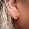 Rose Gold Hei Tiki Earrings