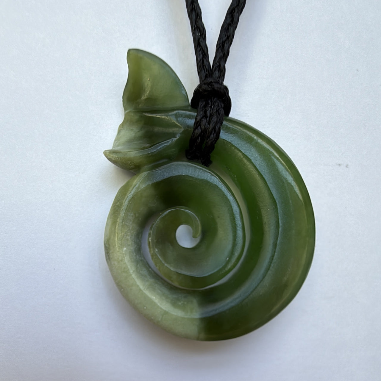 Te Wahi Pounamu Koru with Tail