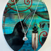 S/S & Paua Half Clam Shell Necklace