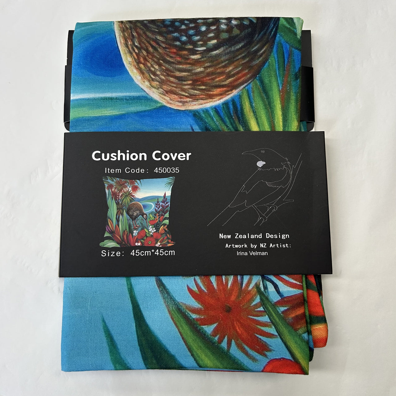 Cushion Cover Kiwi in flowers