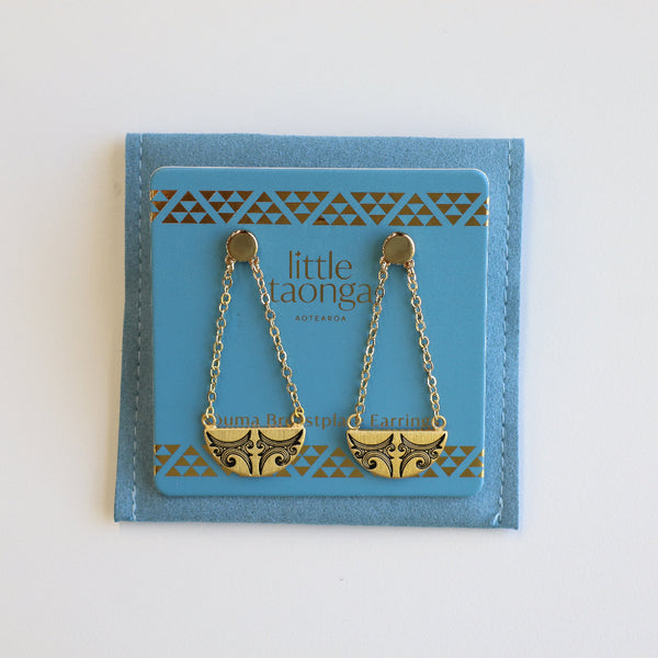 Kauae Breastplate Glod Earrings