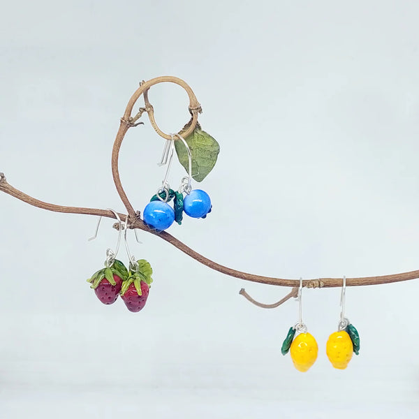 Summer Fruit Glass Earrings
