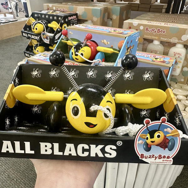 All Blacks Buzzy Bee - Pull Along Toy