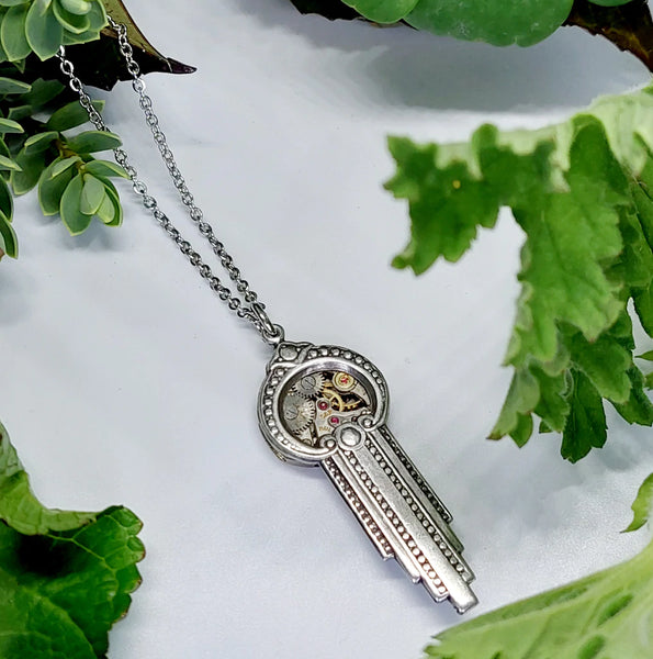 Waterfall Pendant With Timepiece