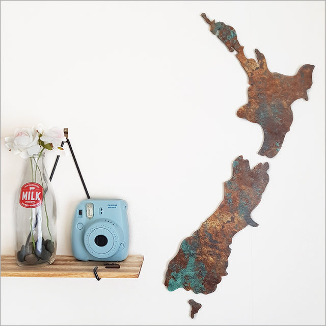 New Zealand Map wall art Jade Kiwi gifts