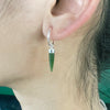 Skinny Pounamu Point Earrings
