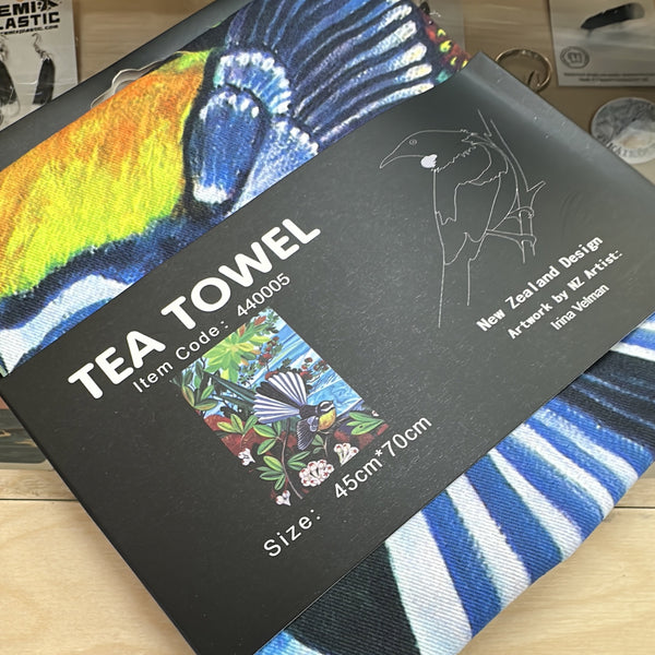 Beach Fantail Tea Towel