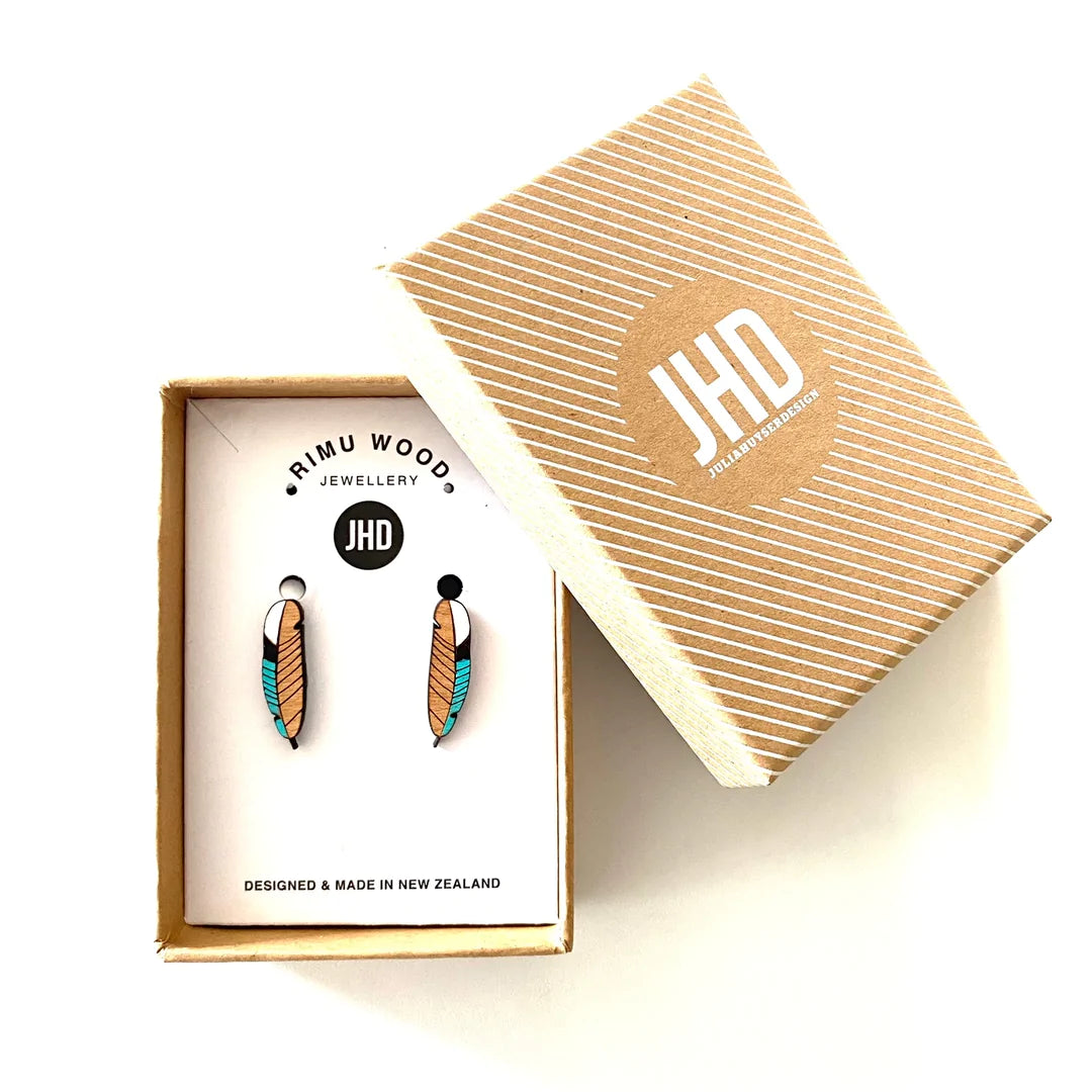 JHD Kingfisher Feather Studs
