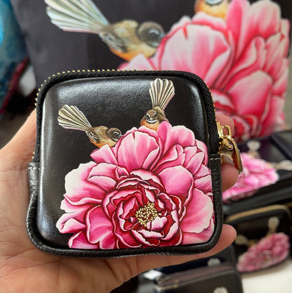 Peony Fantail coin purse