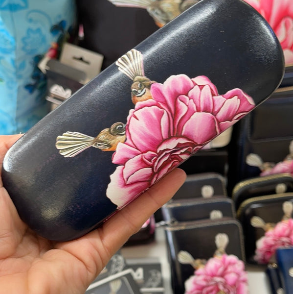 Peony Fantail Glasses Case