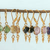 Gemstone Earrings - Gold