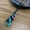 Paua shell double twist necklace