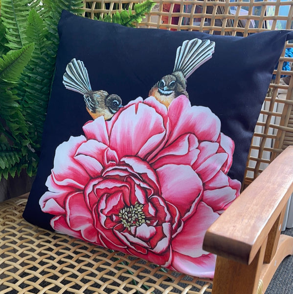 Peony Fantail Cushion Cover