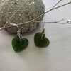 Greenstone Heart Earrings