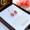 Pohutukawa Floragem Raw Cut Earrings