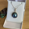 Blue Mabe Sea Pearl Necklace