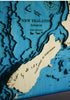 New Zealand Map Wall Art - Medium
