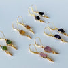 Gemstone Earrings - Gold