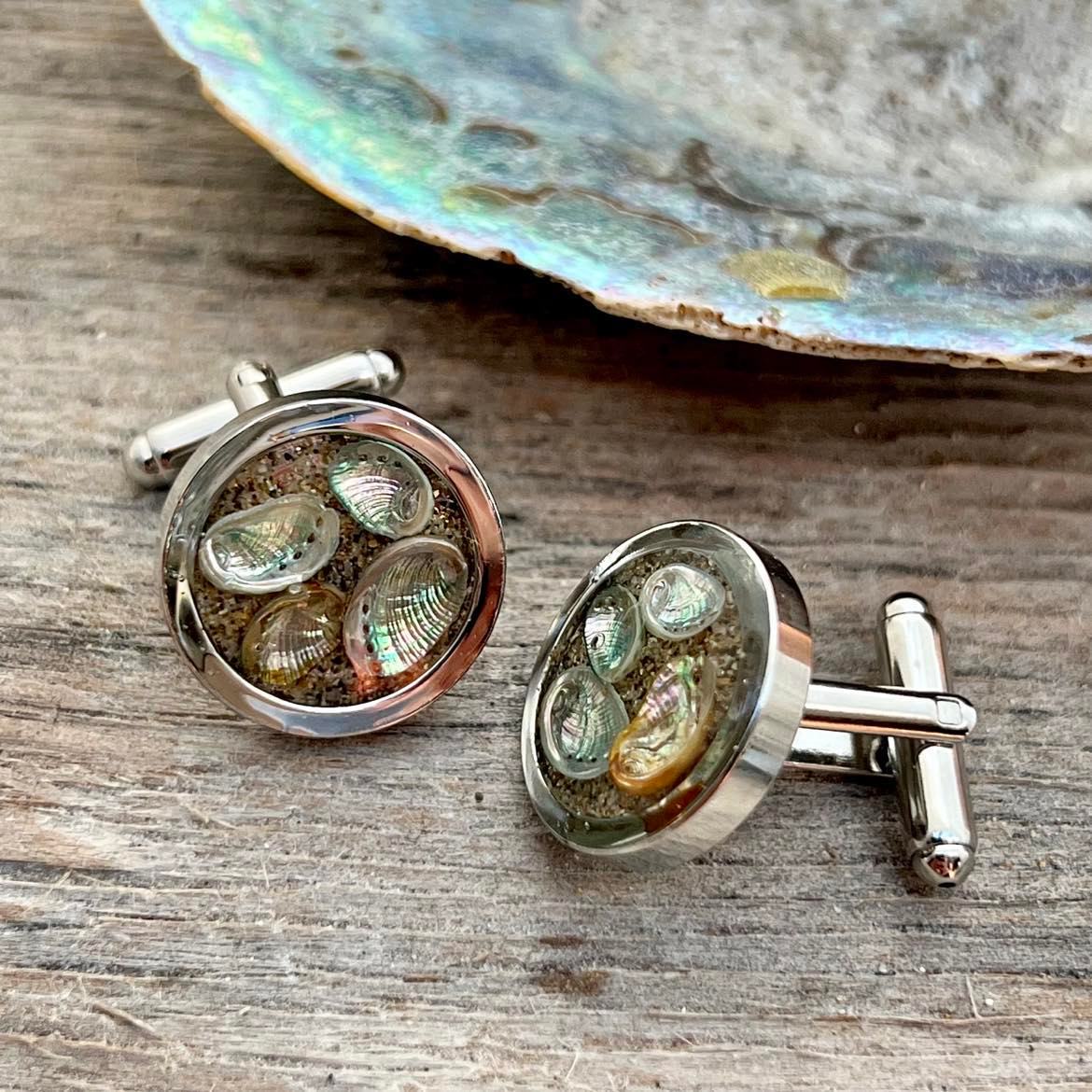 Paua Shell Cuff Links